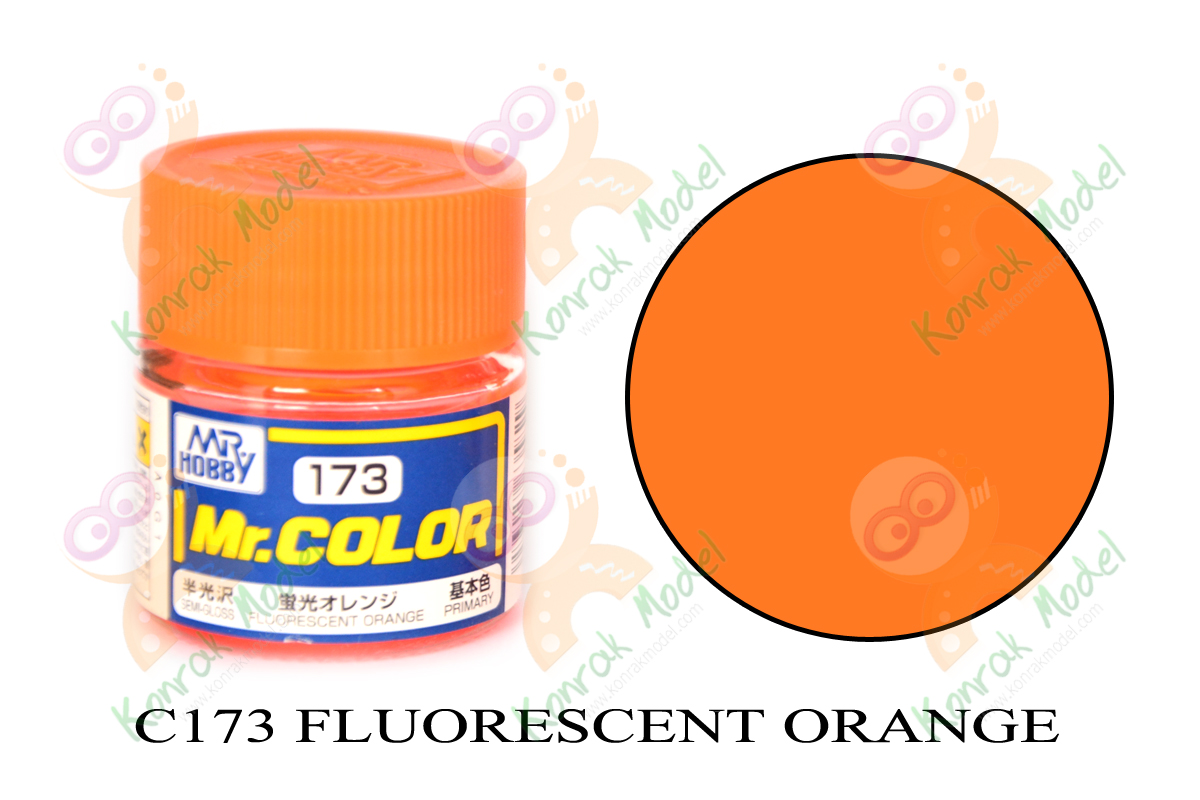C173 Fluorescent Orange Semi Gloss 10ml