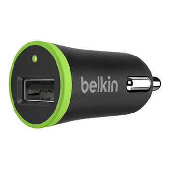 หัวชาร์จในรถ แบบยาว belkin 2.1 แอมป์ (สีดำ)