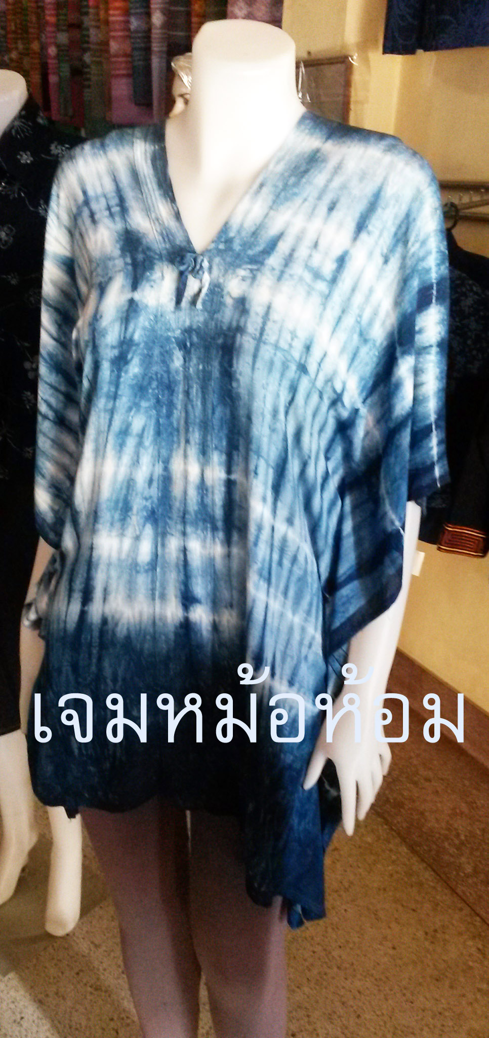 เสื้อค้างคาว ผ้าหม้อห้อมบาติก ฟรีไซส์