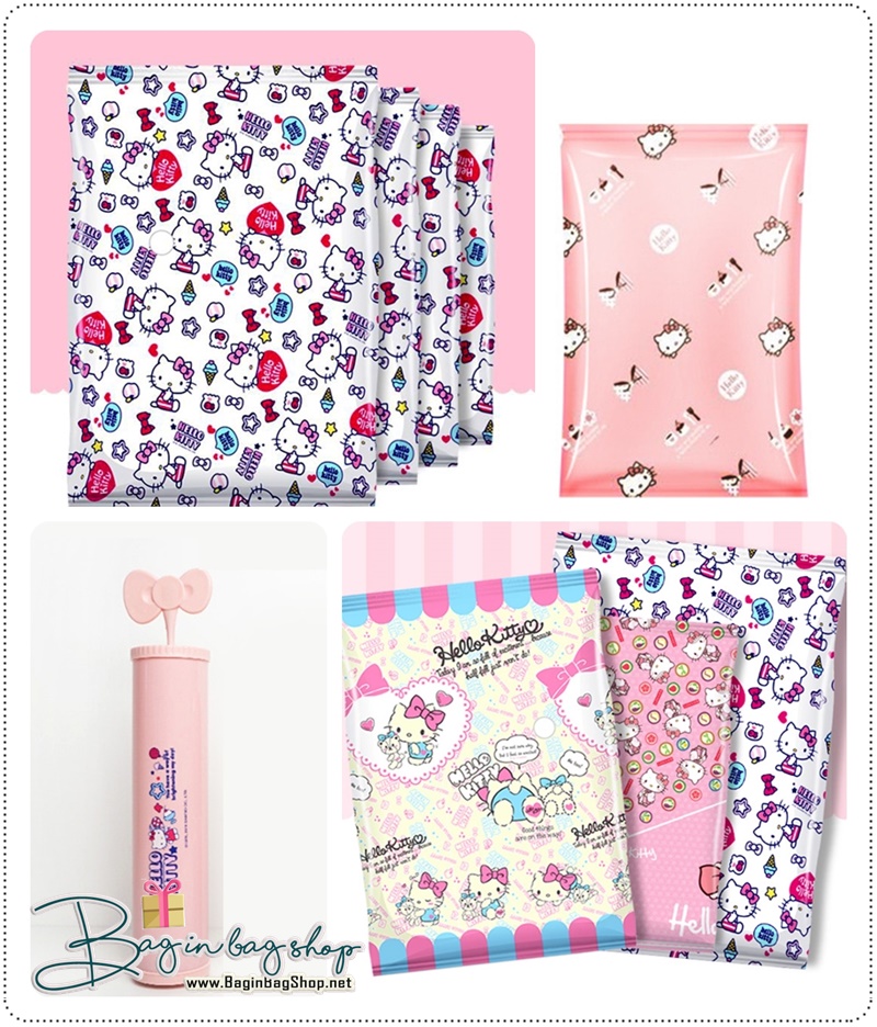 ถุงสูญญากาศ Hello Kitty set B (5 ชิ้น)