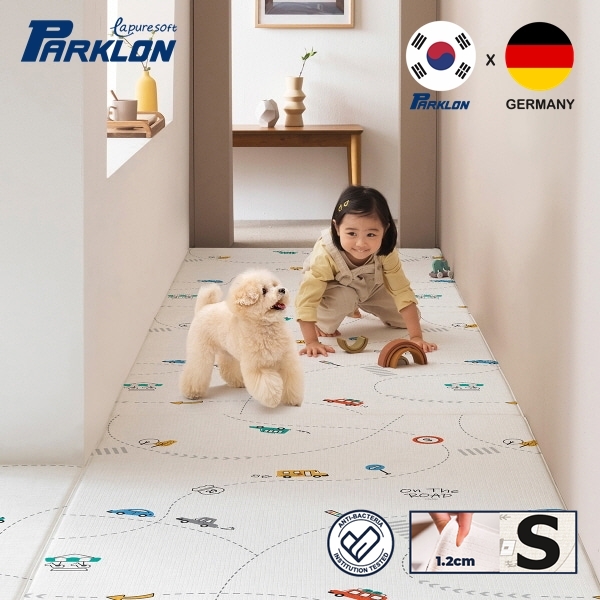New! แผ่นรองคลาน PARKLON รุ่น La Pure Soft Mat ขนาด 100x140x1.2cm ลาย On The Road