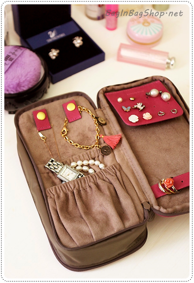 Double Side Pouch กระเป๋าใส่เครื่องสำอางค์และเครื่องประดับในใบเดียว