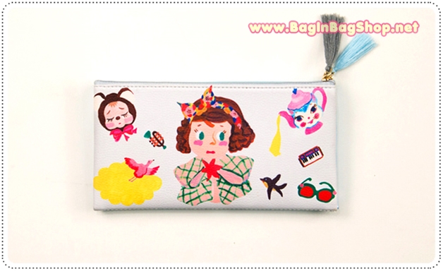 Clear Pencil Double Zip Case