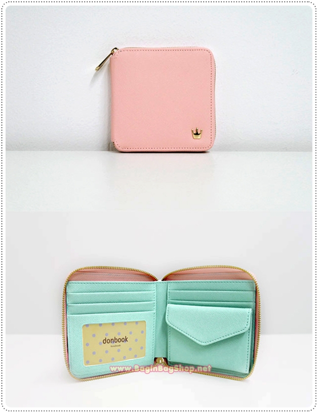 ลด 50% Crown Zipper Wallet