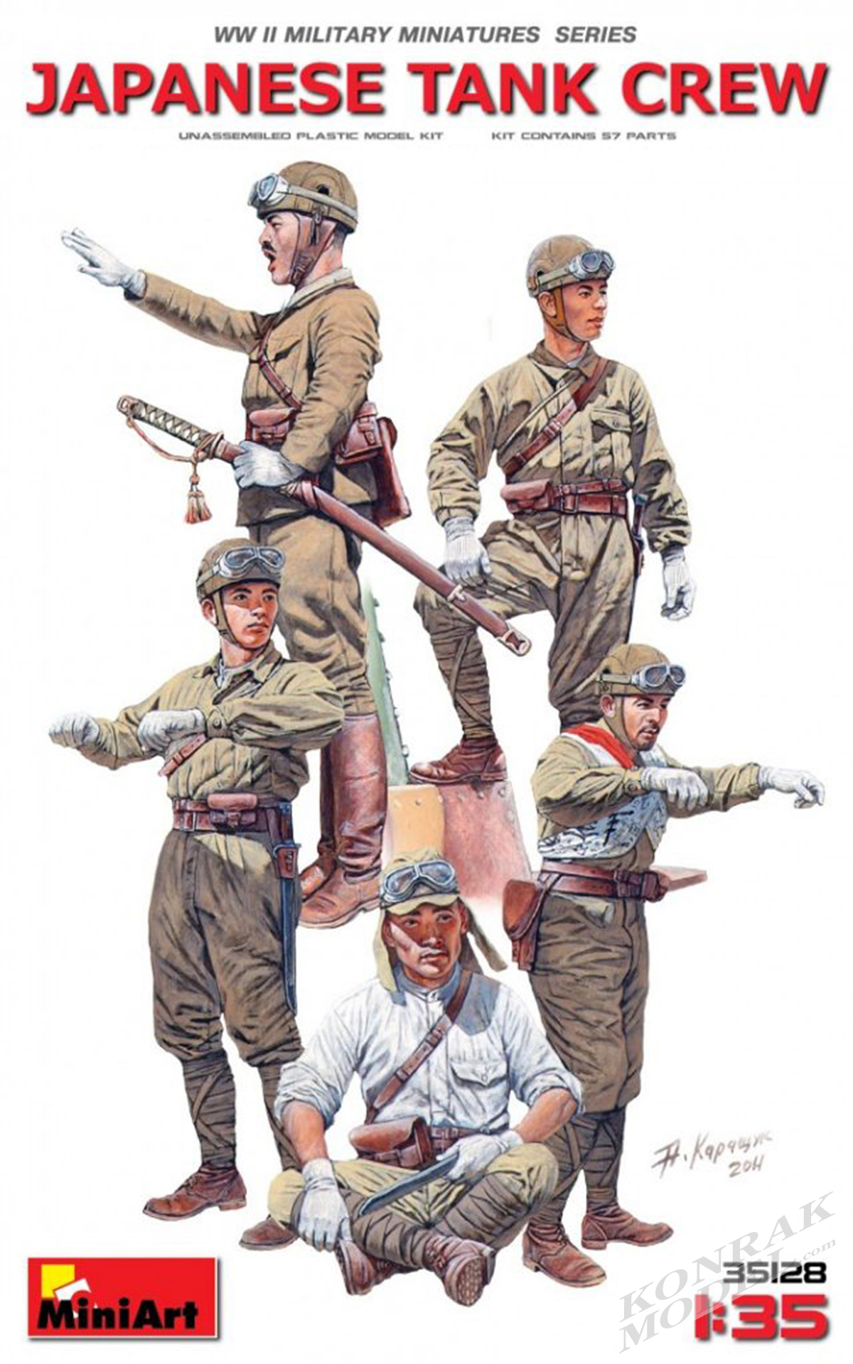 MI35128 JAPANESE TANK CREW 1/35