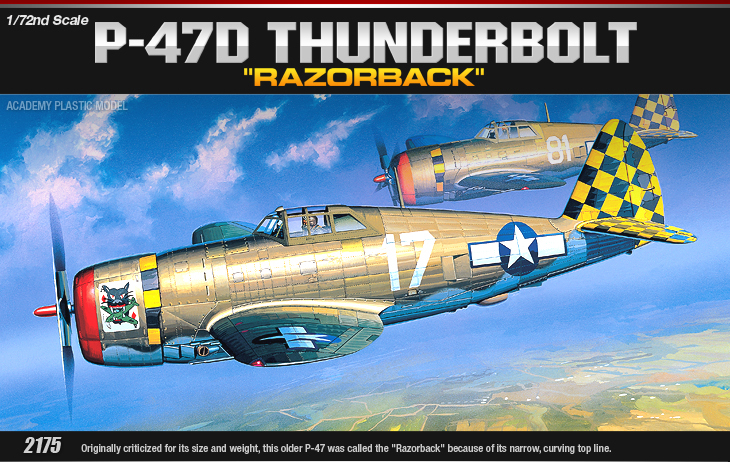 AC12492 P-47D THUNDERBOLT RAZOR(1/72)