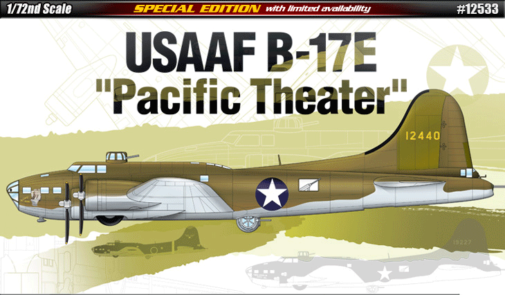 AC12533 USAAF B-17E "Pacific Theater" 1/72