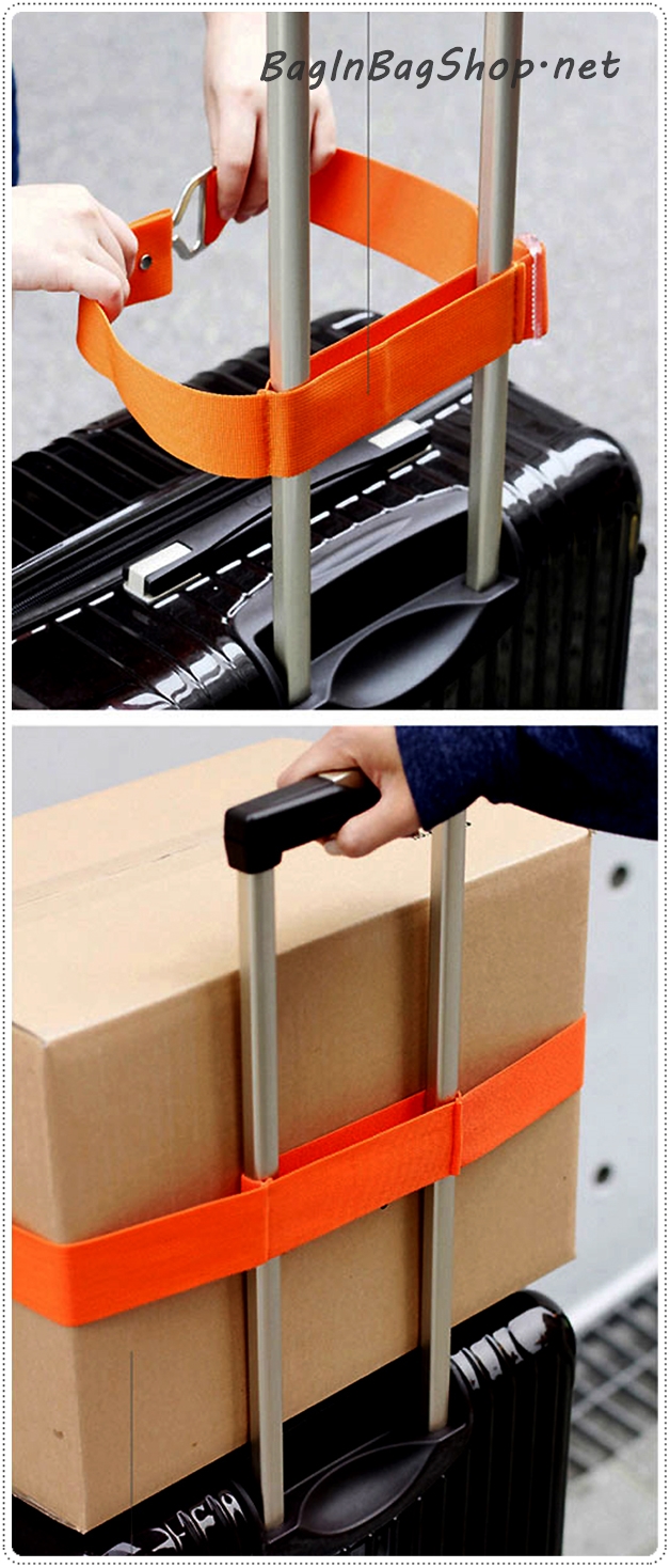 Happy Flight 2 Way Luggage Belt สายรัดกระเป๋าเดินทาง ป้องกันซิปกระเป๋าแตก