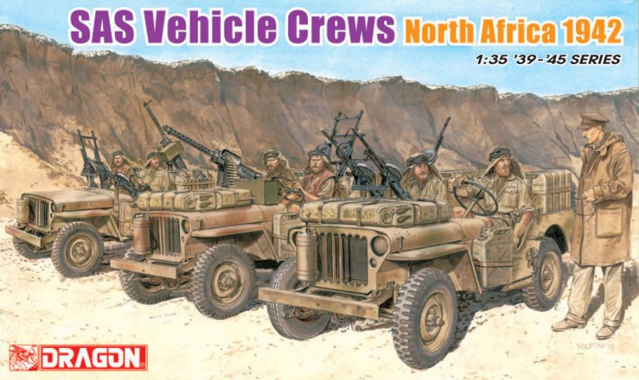 DRA6682 SAS VEHICLE CREWS NORTH AFRICA 1942 1/35