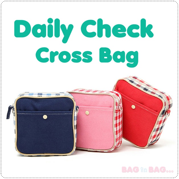 Daily Check Cross Bag กระเป๋าสะพายเฉียงใบเล็ก