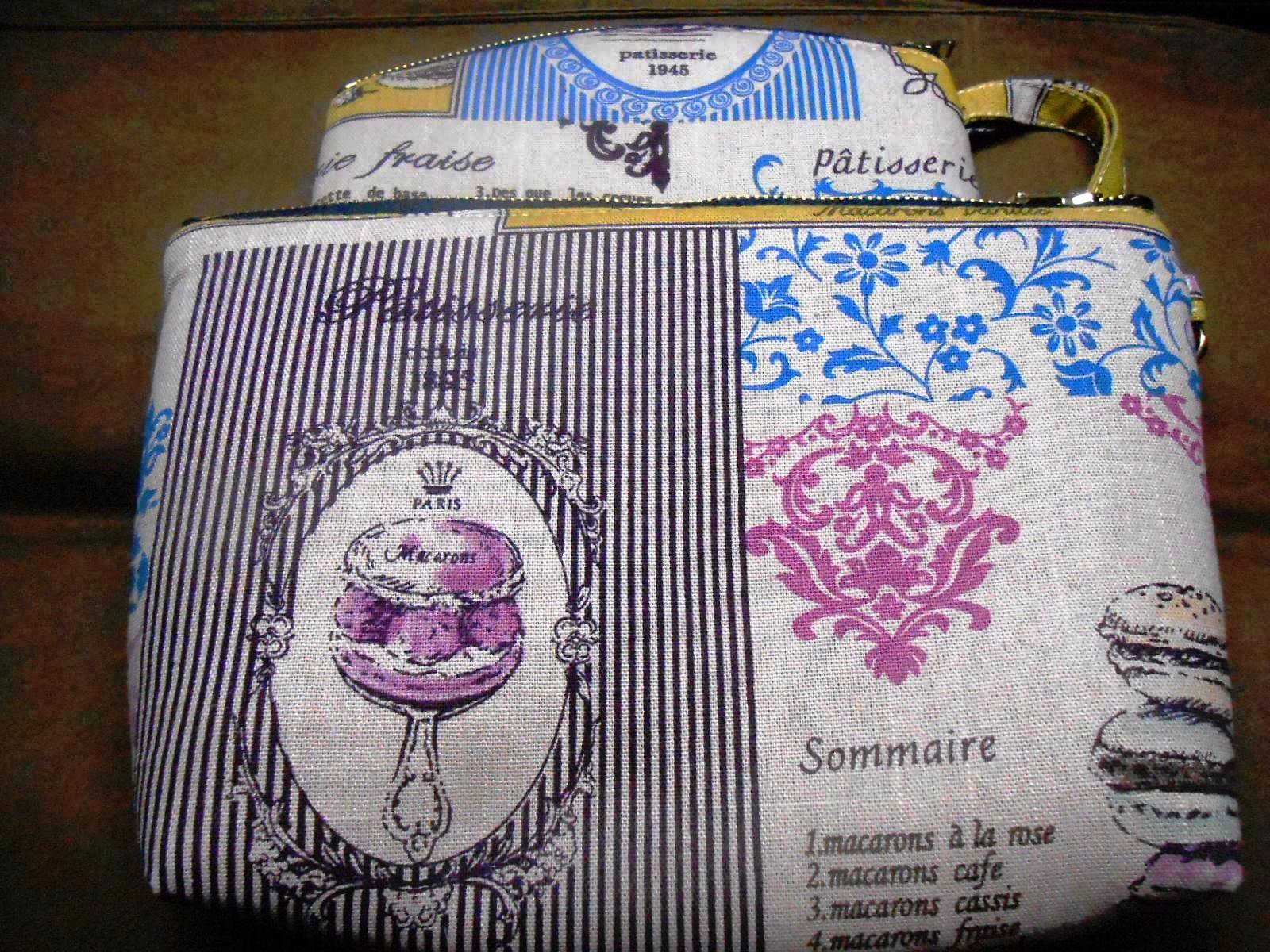 กระเป๋าลาย Macaron ผ้าดิบ