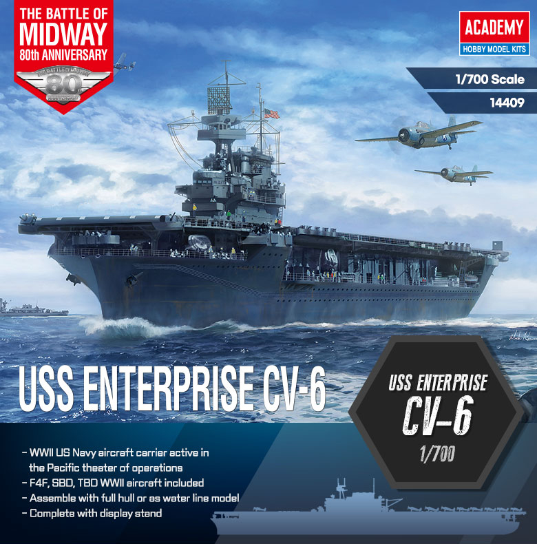 AC14409 USS USS ENTERPRISE CV-6 [1/700]