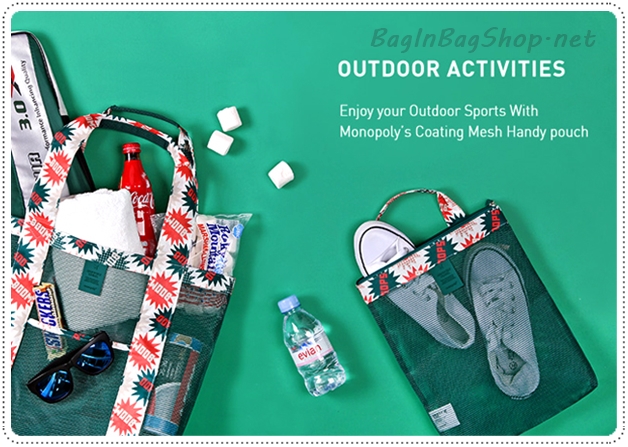 Coating Mesh Handy Pouch