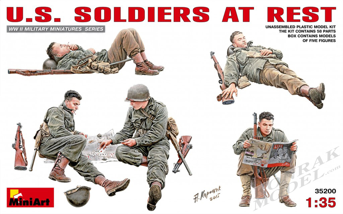MI35200 U.S. SOLDIERS AT REST 1/35