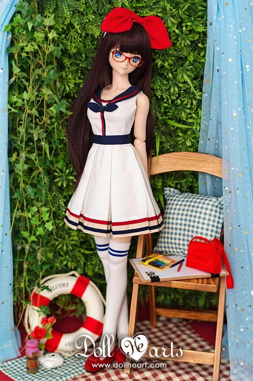 [SALE -40%] DD-L White & Navy Sailor