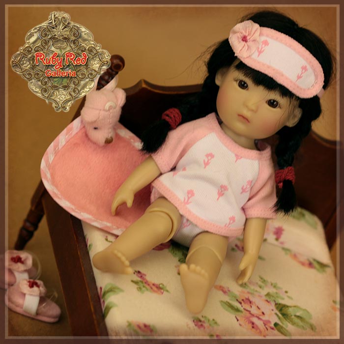 [SALE -50%] HC0081B Yu Ping Pink Sleepwear Outfit Set