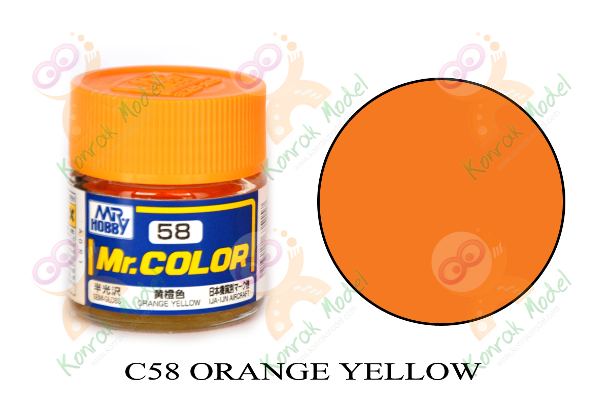 C58 Orange Yellow Semi-Gloss 10ml