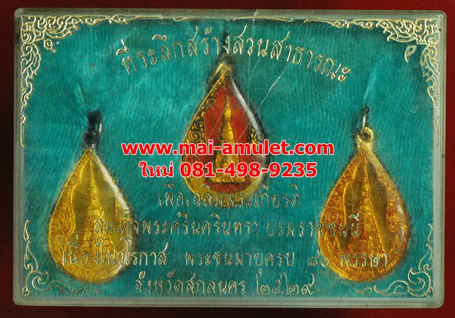 ชุด 3 องค์ เหรียญพระธาตุเชิงชุม หลังพระองค์แสน ที่ระลึกสร้างสวนสาธารณะ สกลนคร ปี 29 พร้อมกล่องครับ (18)