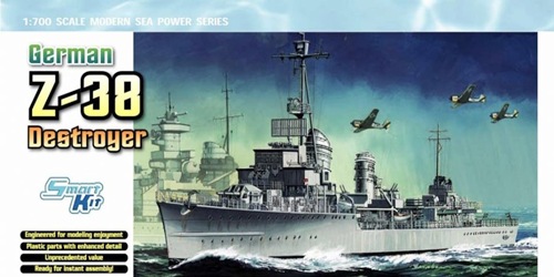 DRA7134 German Z-38 Destroyer (1/700)