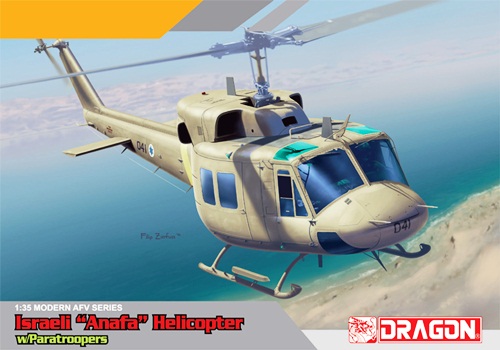 DRA3543 IAF UH-1N W/PARATROOPERS 1/35