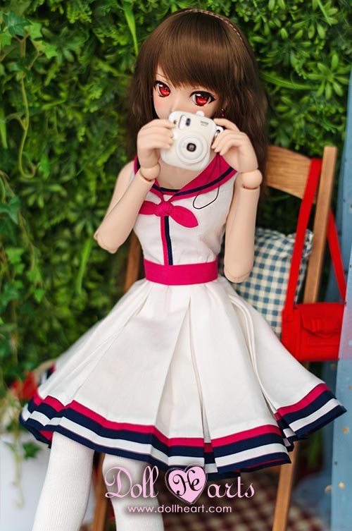 [SALE -40%] DD-L White & Hot Pink Sailor