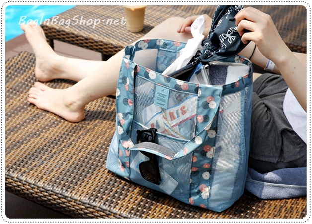 Coating Mesh Shopper Bag