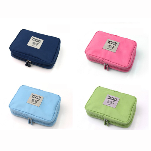 Travel Mesh Zippered Multi Pouch Bag กระเป๋าใส่ของอเนกประสงค์ไว้พกพาเดินทาง