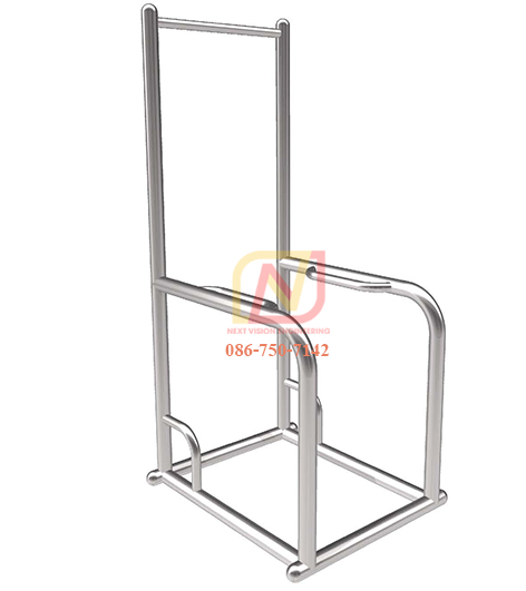 FTS-27 เครื่องออกกำลังกายกลางแจ้งสแตนเลส อุปกรณ์ยึดตัวบริหารแขน (แบบบาร์เดี่ยว-บาร์คู่)