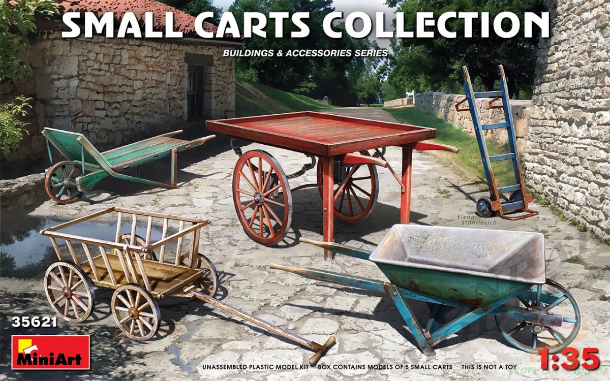 MI35621 SMALL CARTS COLLECTION 1/35