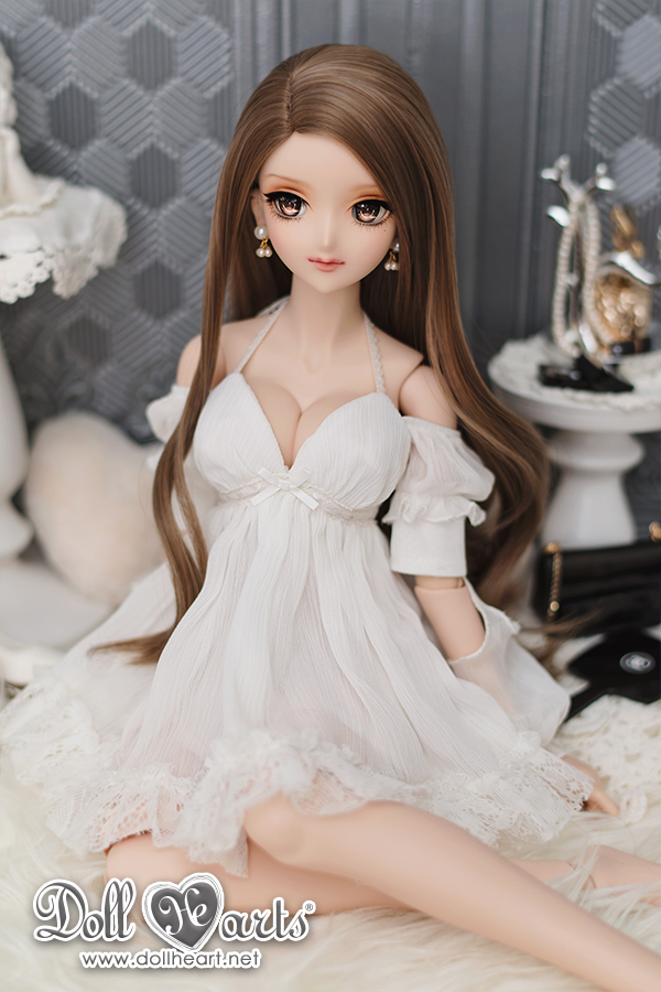 [SOLDOUT] SD13G White Deep V Dress