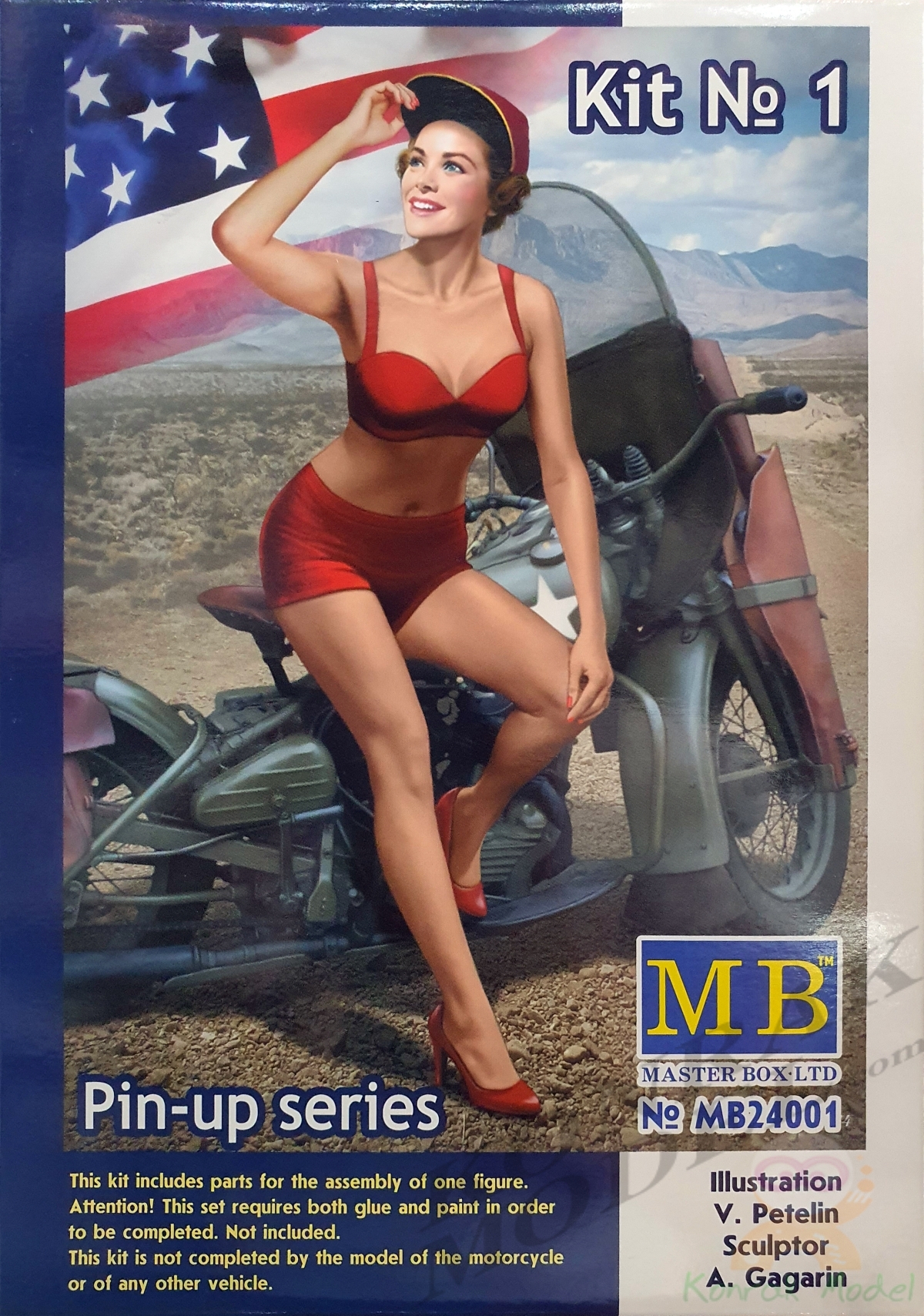 MB24001 "Pin-up series, Kit No. 1. Marylin" / "Серія пін-ап, набір № 1. [1/24]