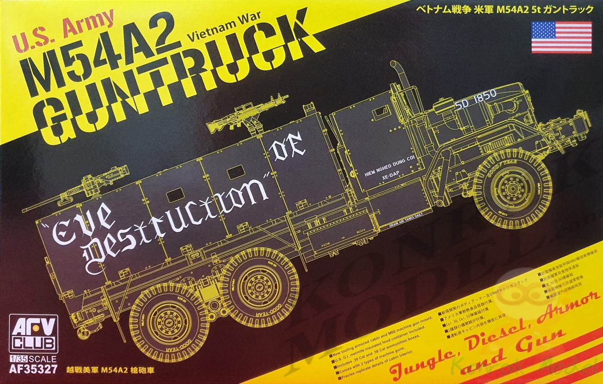 AF35327 U.S. Army M54A2 5-ton Gun truck (Vietnam War) [1/35]