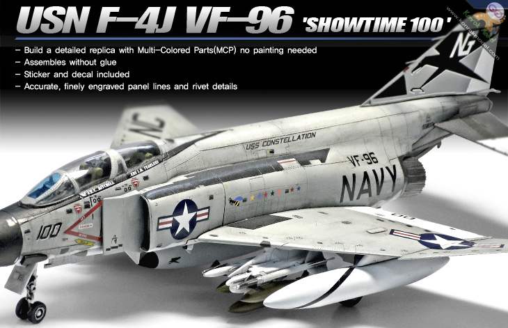 AC12515 USN F-4J VF-96 1:72