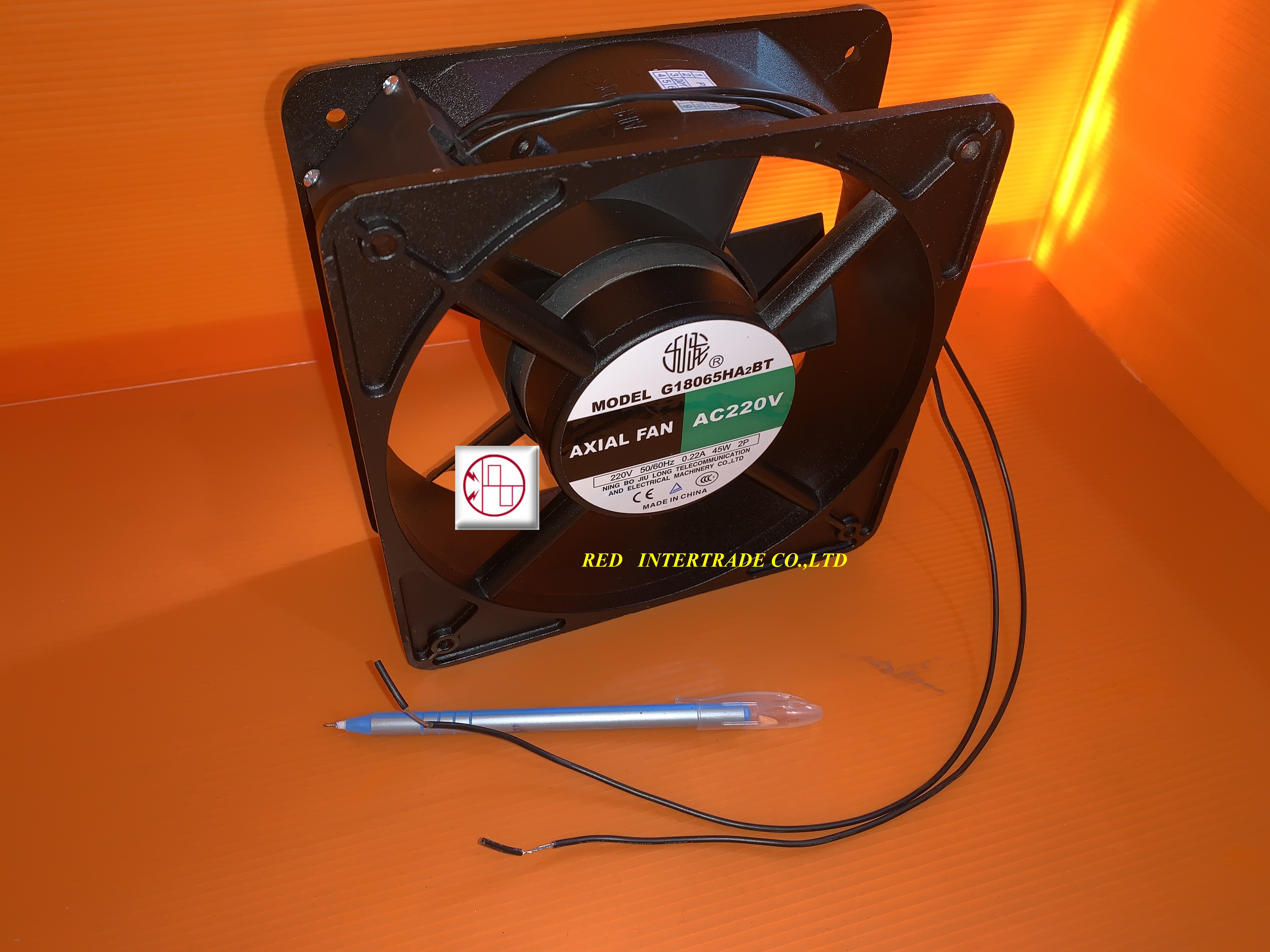 G18065HA2BT FAN 220V 45W 0.22A 180*180*65 MM ขายพัดลมระบายความร้อน