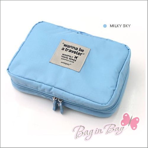 Travel Mesh Zippered Multi Pouch Bag กระเป๋าใส่ของอเนกประสงค์ไว้พกพาเดินทาง