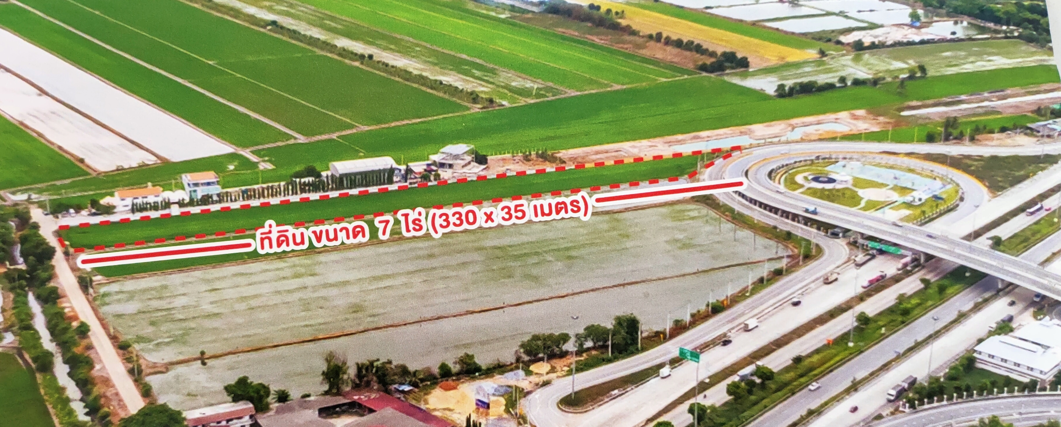 ขาย-ที่ดินเปล่าสวย พื้นที่ 7 ไร่ วงเวียนบางโพธิ์ใต้ ตำบลบางเดื่อ อำเภอเมือง จังหวัดปทุมธานี