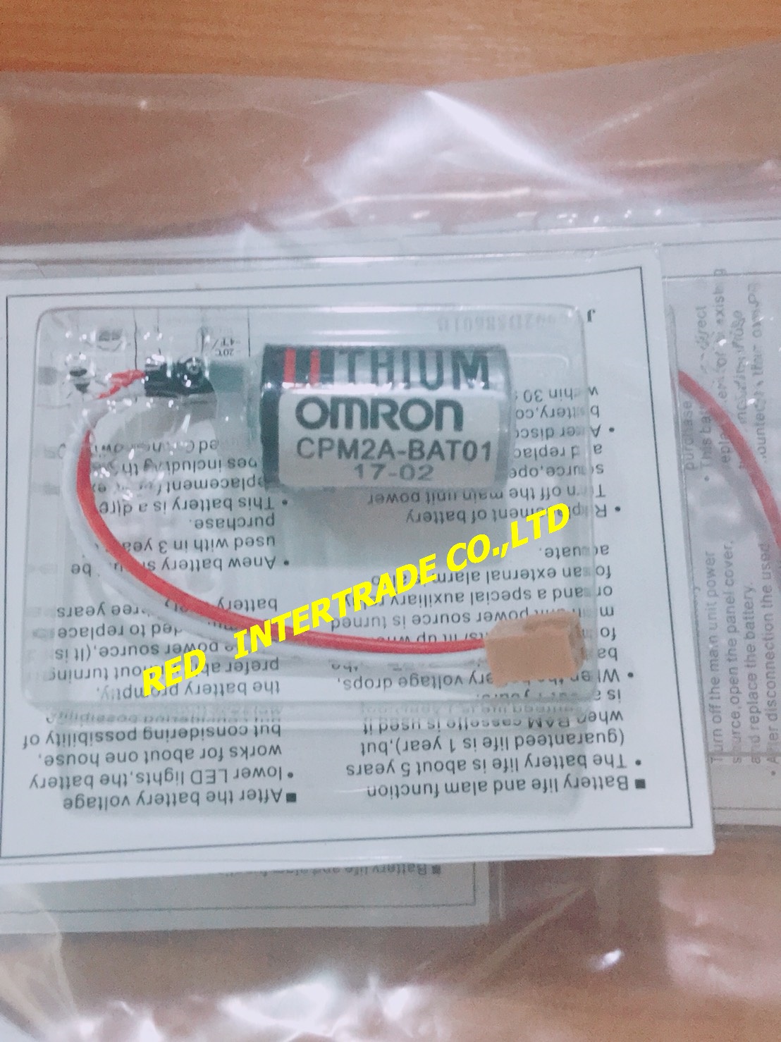 ฺฺBATTERY LITHIUM OMRON CPM2A-BAT01 ขายbatt NEW