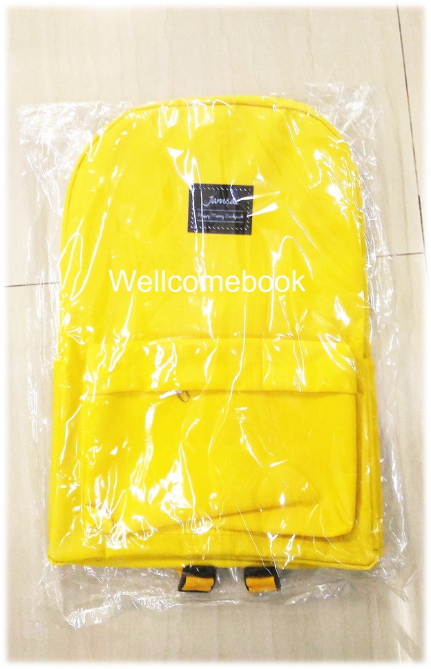 Jamsai Happy Merry Backpack กระเป๋าเป้สีแดงเชอร์รี่เข้ม