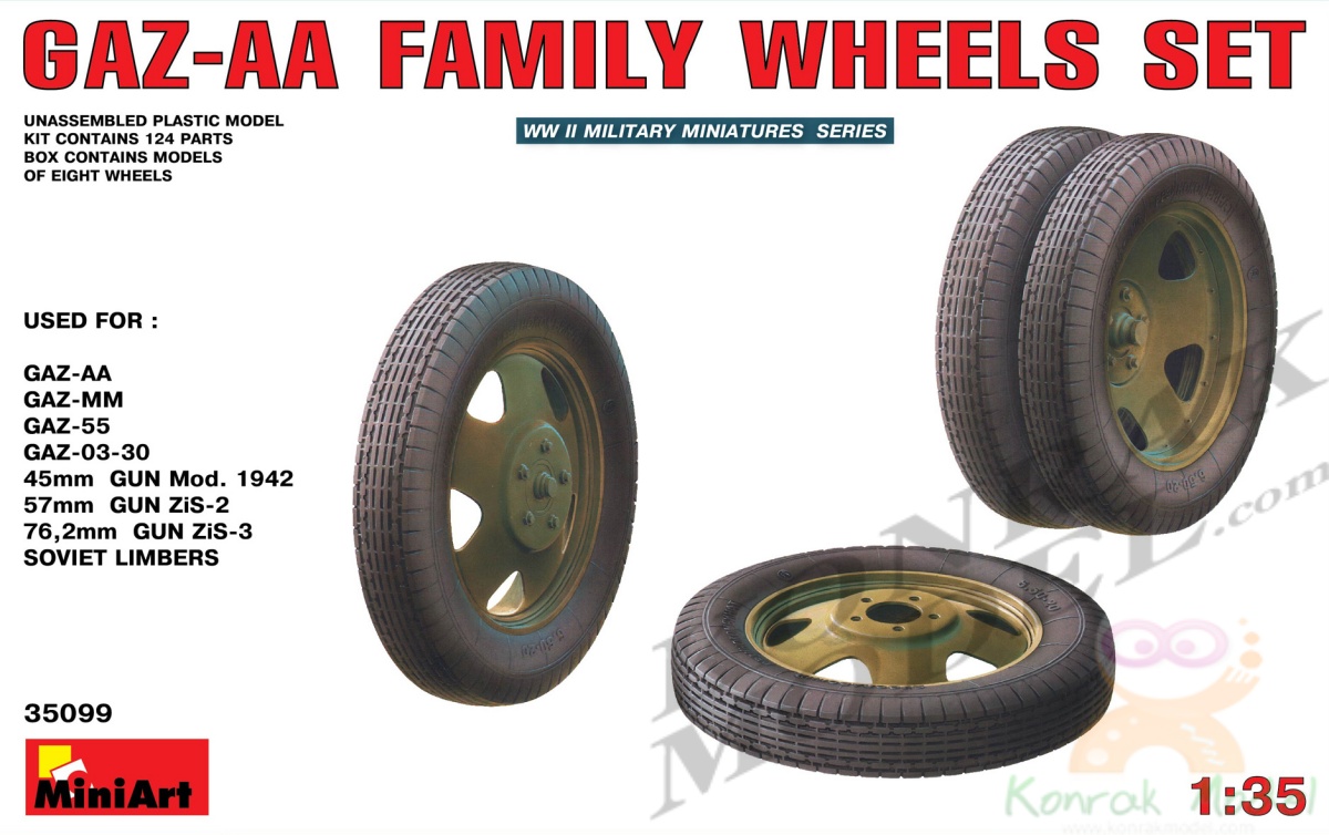 MI35099 GAZ-AA FAMILY WHEELS SET 1/35
