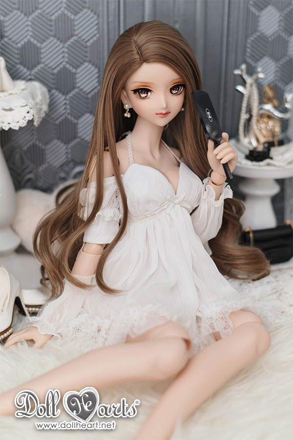 [SOLDOUT] SD13G White Deep V Dress