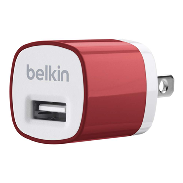 หัวชาร์จบ้าน belkin 1.0 แอมป์ (สีแดง)
