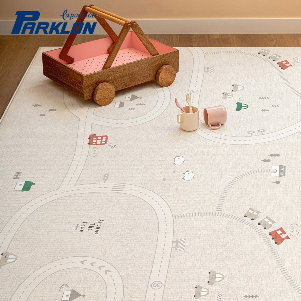 New! แผ่นรองคลาน PARKLON รุ่น La Pure Soft Mat ขนาด 130x190x1.2cm ลาย Around The Town