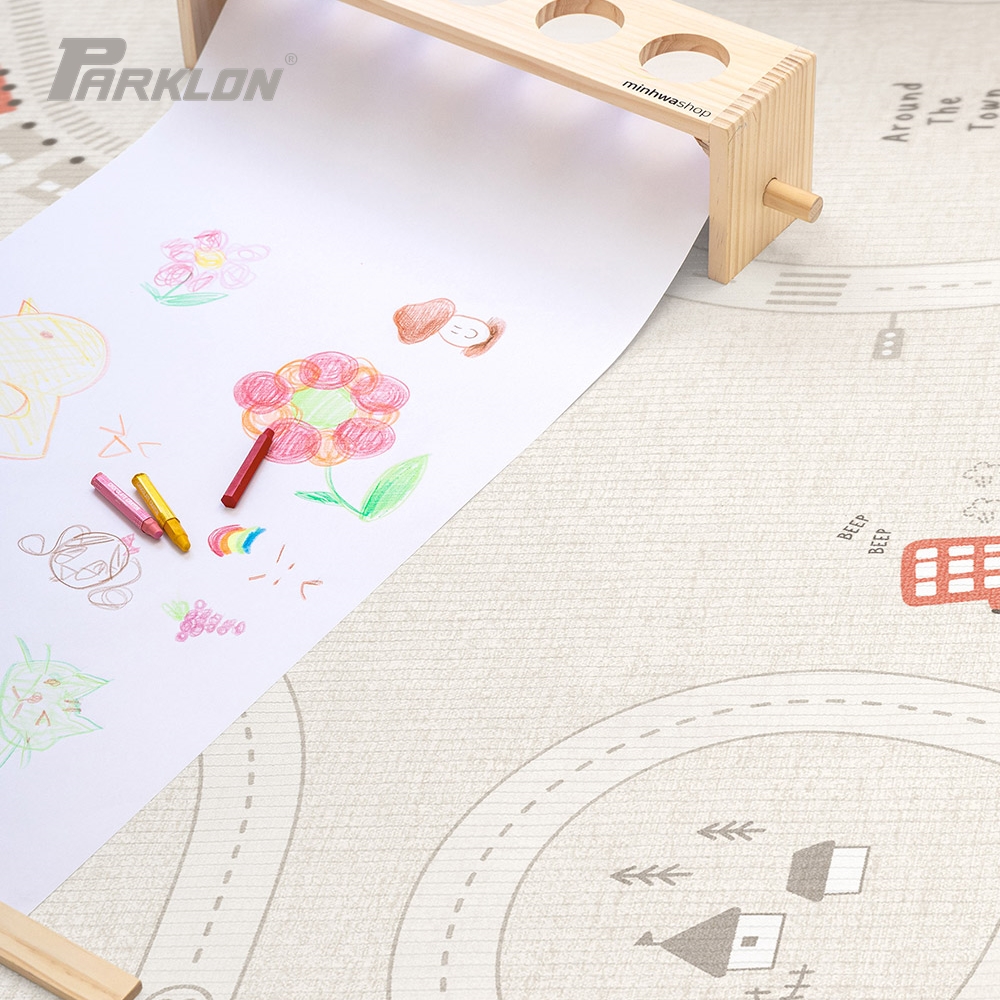 New! แผ่นรองคลาน PARKLON รุ่น La Pure Soft Mat ขนาด 130x190x1.2cm ลาย Around The Town