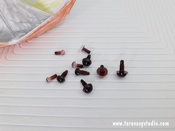 ลูกตาคริสตัลสีน้ำตาล ขนาด 5,6,7,8,9,10mm (พร้อมส่ง)