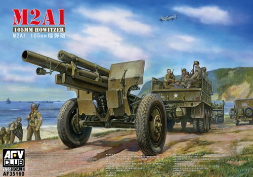 AF35160 105mm HOWITZER M2A1 & CARRIAGE M2 1/35