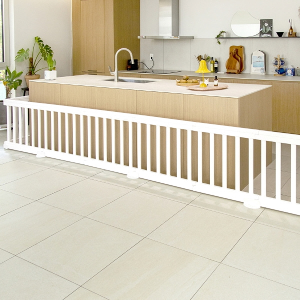 PARKLON New Baby Room คอกกั้นเด็กเกรดพรีเมี่ยม รุ่นใหม่ล่าสุด นำเข้าจากเกาหลี สี Cream White