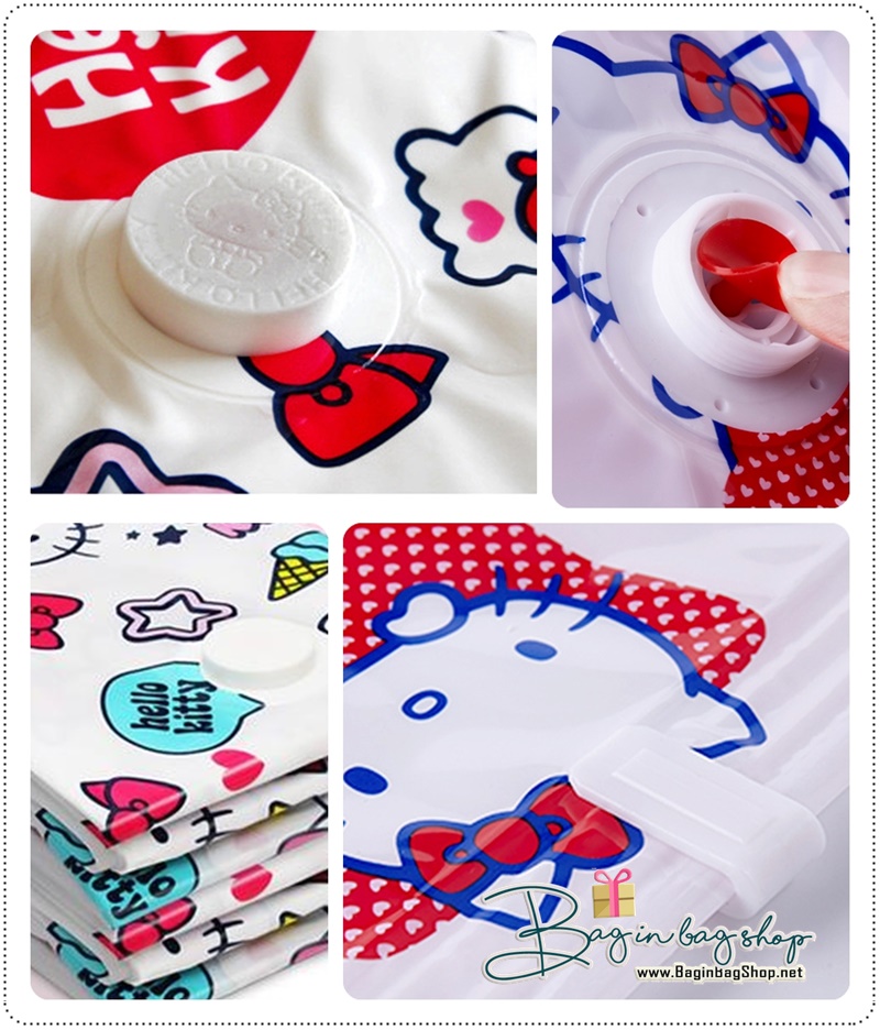 ถุงสูญญากาศ Hello Kitty set B (5 ชิ้น)