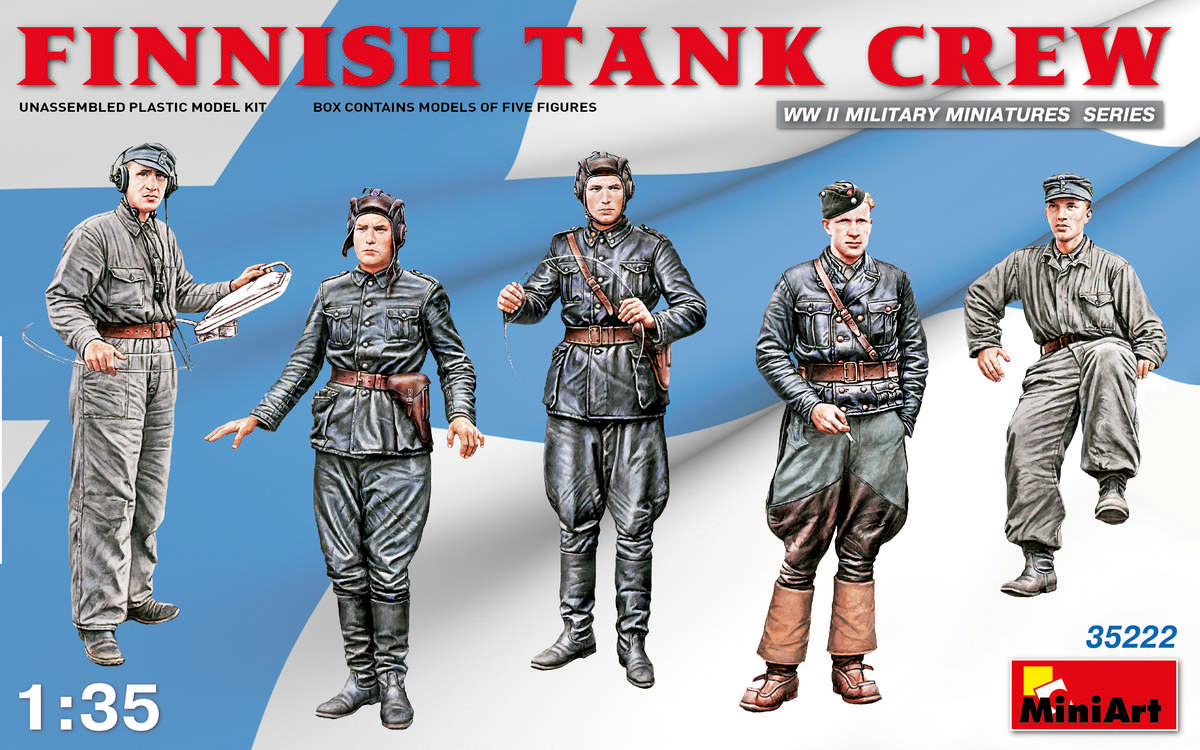 MI35222 FINNISH TANK CREW 1/35