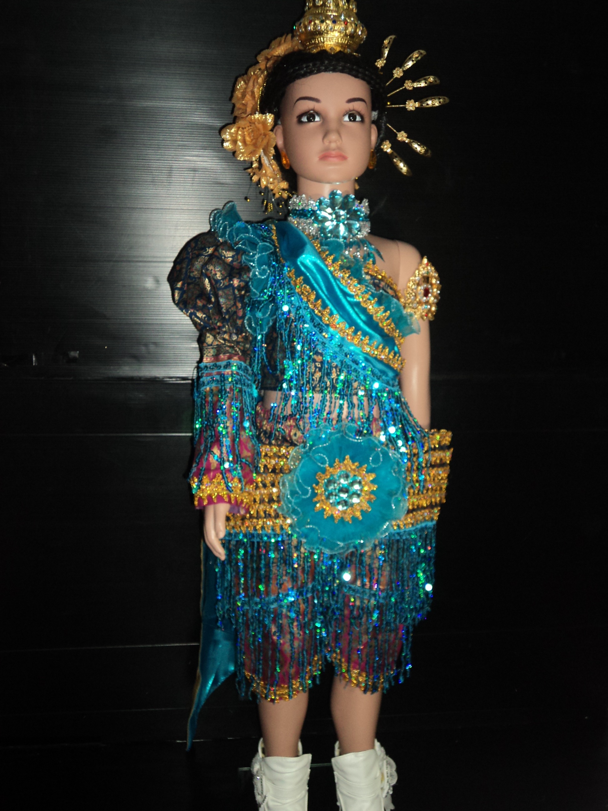 ชุดดรัมเมเยอร์สยามช้างน้อยสีฟ้าลาย3
