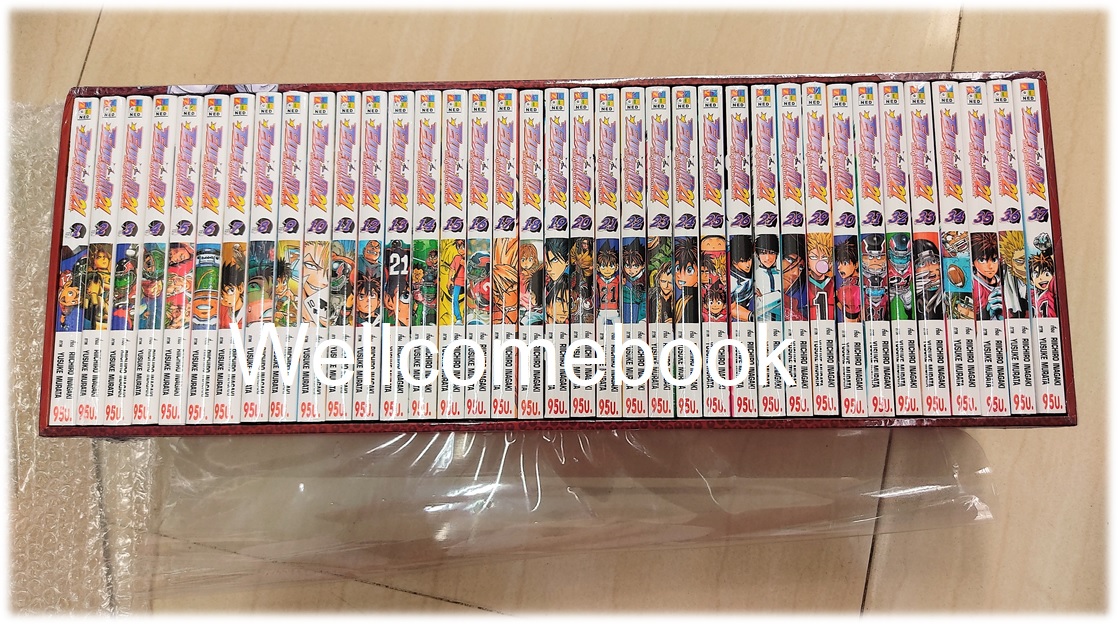 รวมชุด "Boxset EyeShield 21 ไอ้หนูไต้ฝุ่นมะกันบอล ฉบับพิมพ์ใหม่ 37 เล่มจบ+-ของแถมแผ่นรองเขียน 1 แผ่น" ~Murata Yusuke~